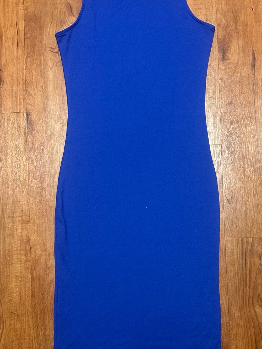 Sleek Sleeveless Bodycon Dress in Cobalt Blue